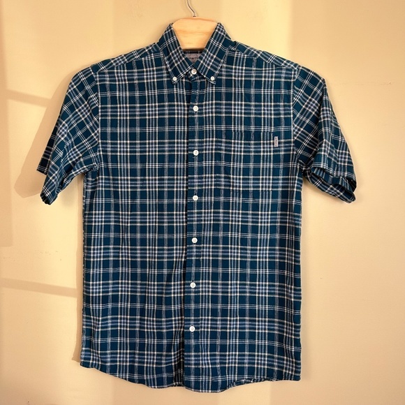 Carhartt men’s plaid shirt sleeve button down shirt size medium - Picture 2 of 10